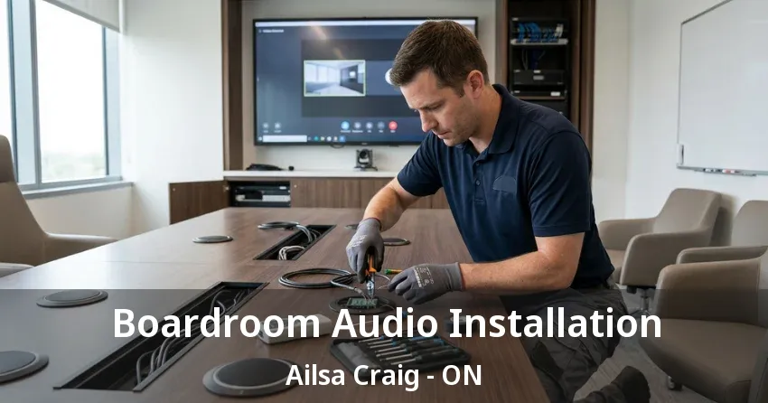 Boardroom Audio Installation Ailsa Craig - ON