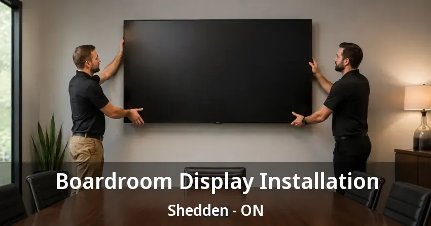 Boardroom Display Installation Shedden - ON Boardroom Display Installation Shedden - ON