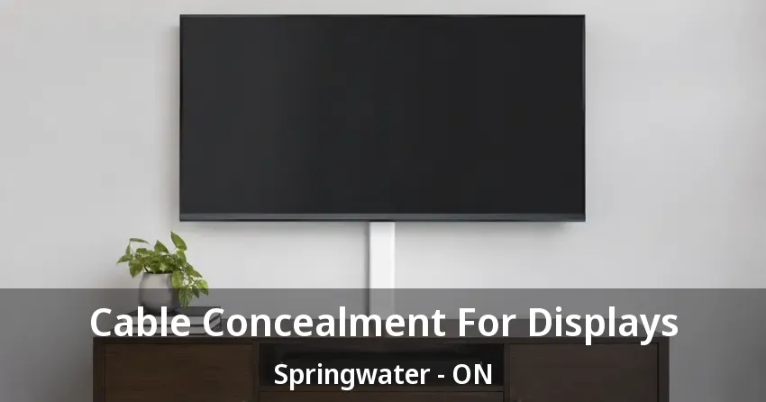Cable Concealment For Displays Springwater - ON Cable Concealment For Displays Springwater - ON