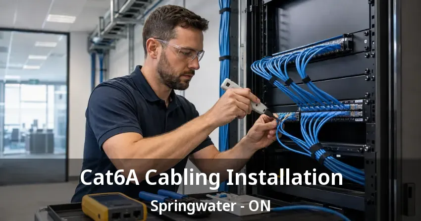 Cat6A Cabling Installation Springwater - ON