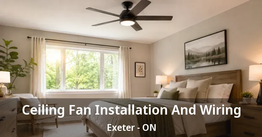 Ceiling Fan Installation And Wiring Exeter - ON