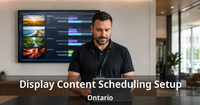 Display Content Scheduling Setup Ontario