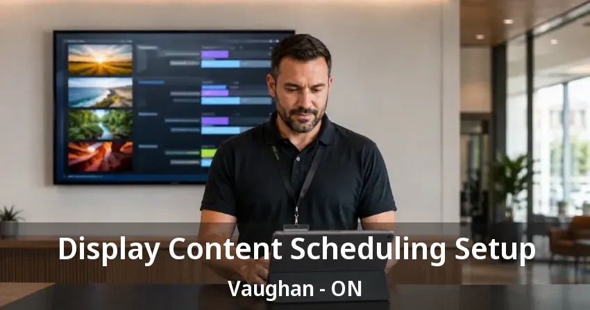 Display Content Scheduling Setup Vaughan - ON Display Content Scheduling Setup Vaughan - ON