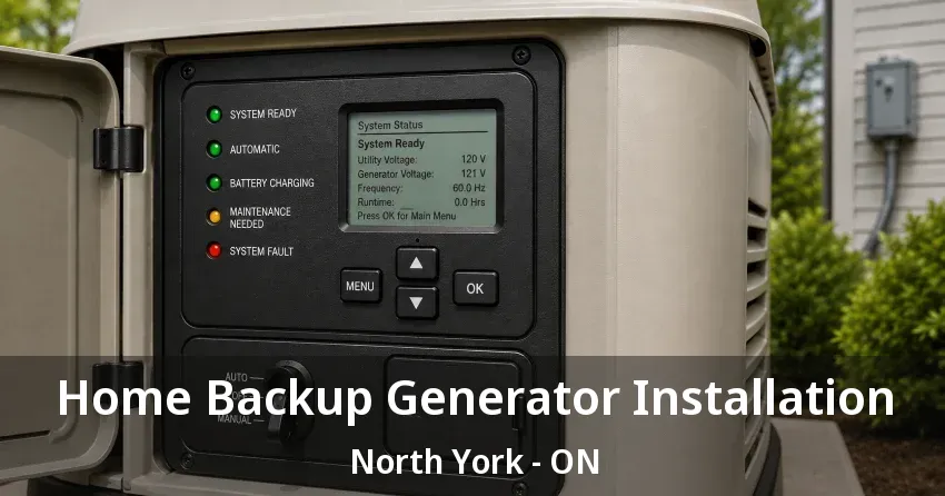 Home Backup Generator Installation North York - ON