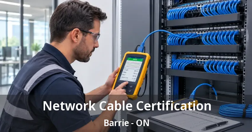 Network Cable Certification Barrie - ON