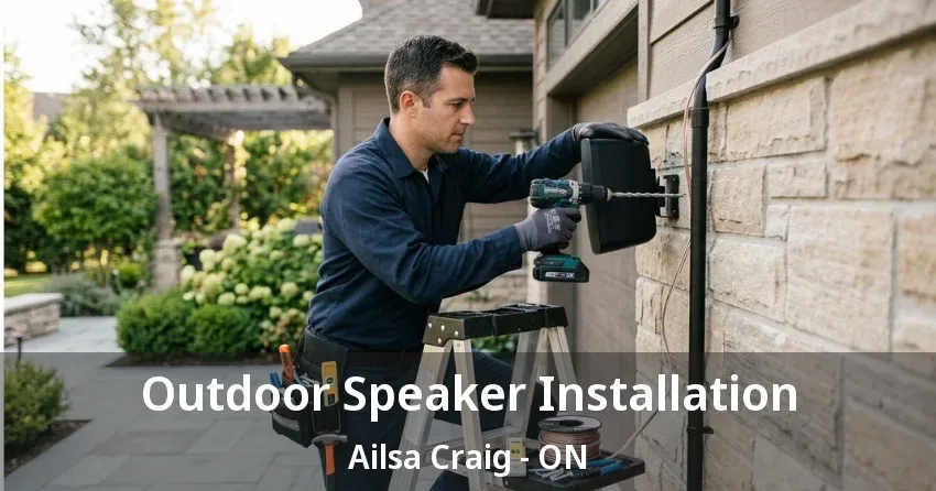 Outdoor Speaker Installation Ailsa Craig - ON Outdoor Speaker Installation Ailsa Craig - ON