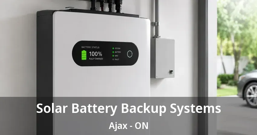 Solar Battery Backup Systems Ajax - ON
